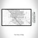 Rendered View of Modesto California Map on 17oz Stainless Steel Insulated Bottle with printed classic style map
