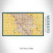 Rendered View of Modesto California Map on 17oz Stainless Steel Insulated Bottle with printed woodblock style map