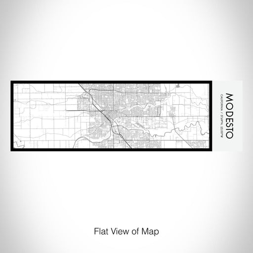 Rendered View of Modesto California Map on 10oz Stainless Steel Insulated Cup in Classic with Sliding Lid