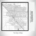 Rendered View of Modesto California Map on 17oz Stainless Steel Insulated Tumbler in Classic Map Style