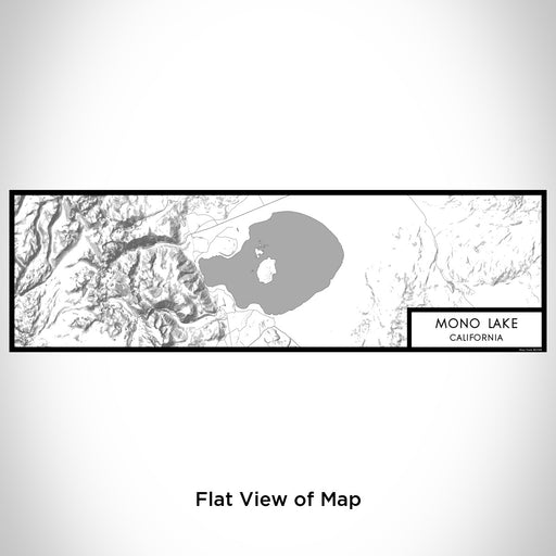 Flat View of Map Custom Mono Lake California Map Enamel Mug in Classic