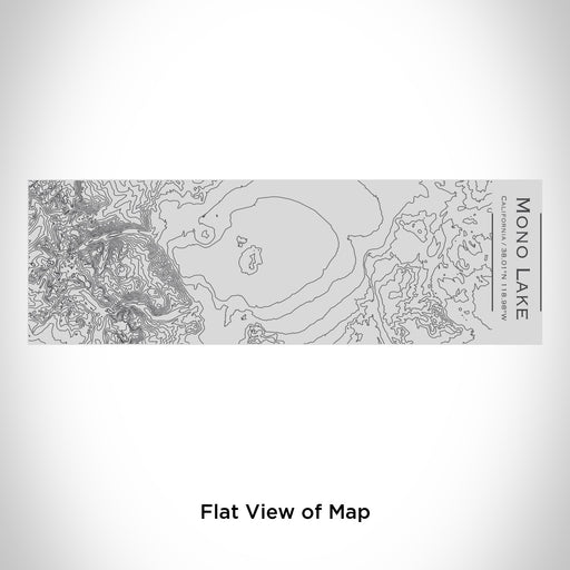 Rendered View of Mono Lake California Map Engraving on 10oz Stainless Steel Insulated Cup with Sipping Lid