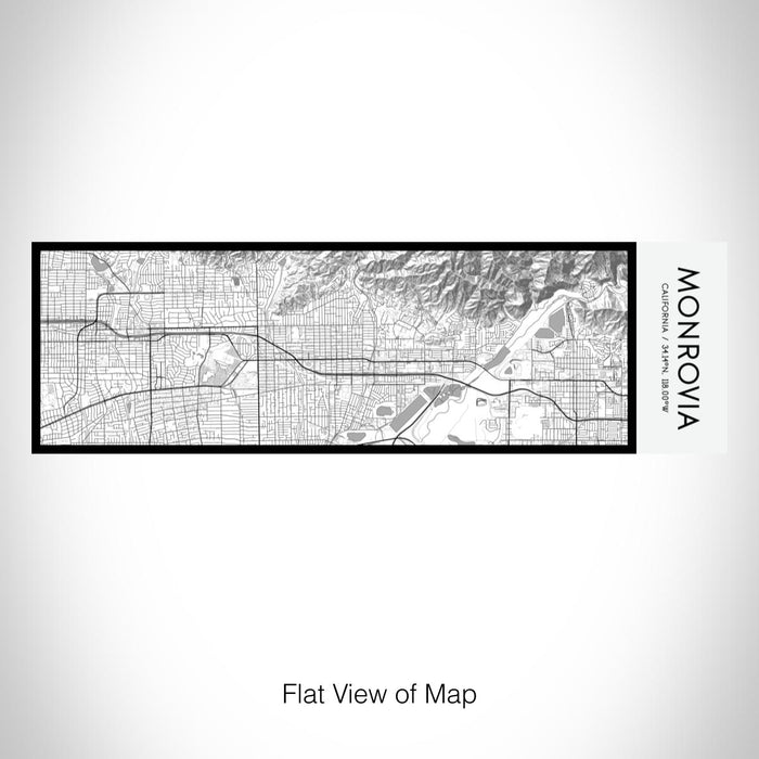 Rendered View of Monrovia California Map on 10oz Stainless Steel Insulated Cup in Classic with Sliding Lid