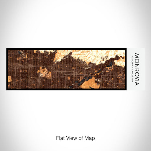 Rendered View of Monrovia California Map on 10oz Stainless Steel Insulated Cup in Ember with Sliding Lid