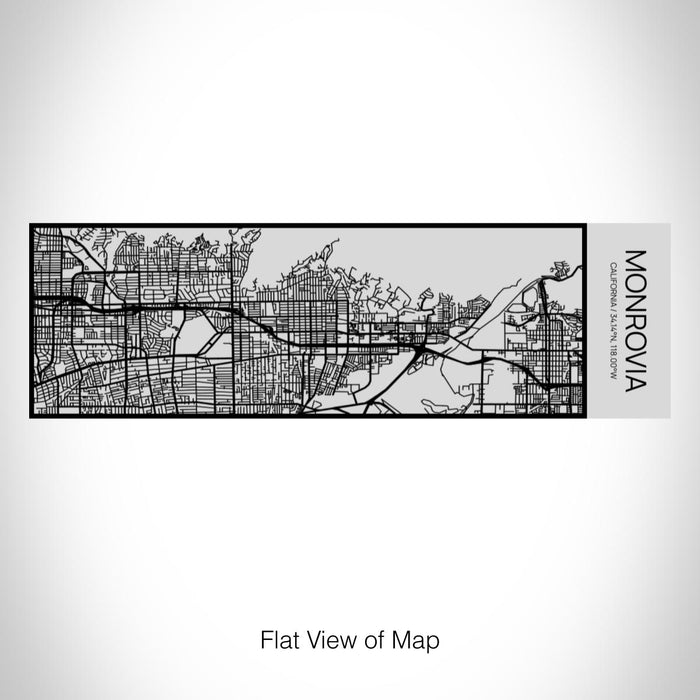Rendered View of Monrovia California Map on 10oz Stainless Steel Insulated Cup with Sipping Lid