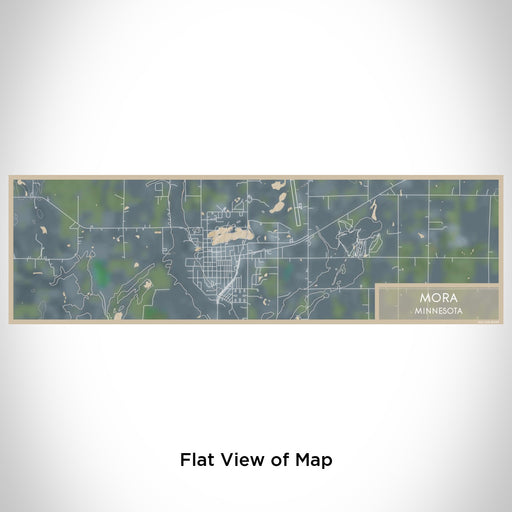 Flat View of Map Custom Mora Minnesota Map Enamel Mug in Afternoon