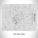 Rendered View of Mora Minnesota Map Engraving on 20oz Stainless Steel Insulated Bottle with Bamboo Top