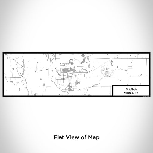 Flat View of Map Custom Mora Minnesota Map Enamel Mug in Classic