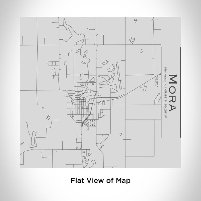 Rendered View of Mora Minnesota Map Engraving on 17oz Stainless Steel Insulated Tumbler