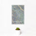 12x18 Morgan Hill California Map Print Portrait Orientation in Afternoon Style With Small Cactus Plant in White Planter