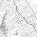 Morgan Hill California Map Print in Classic Style Zoomed In Close Up Showing Details