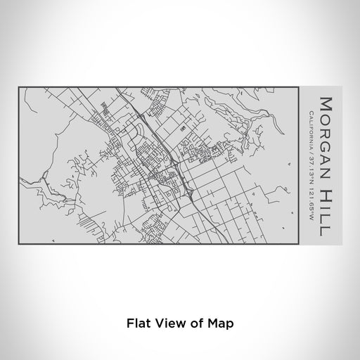 Rendered View of Morgan Hill California Map Engraving on 17oz Stainless Steel Insulated Cola Bottle