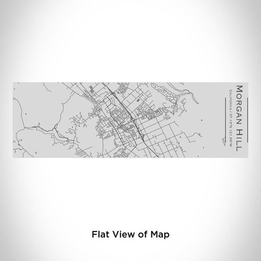 Rendered View of Morgan Hill California Map Engraving on 10oz Stainless Steel Insulated Cup with Sipping Lid