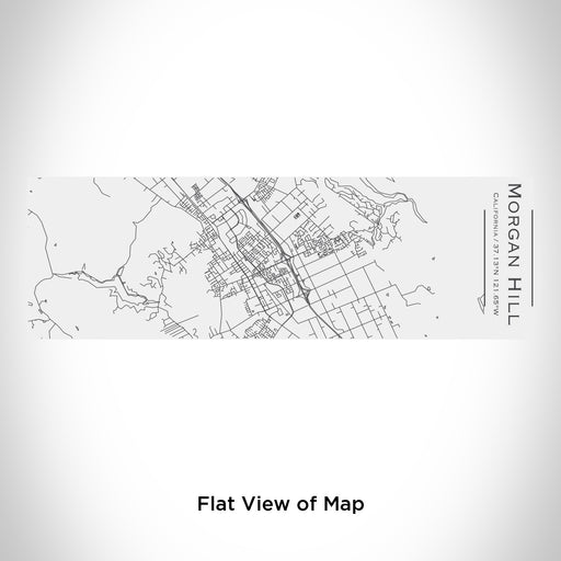 Rendered View of Morgan Hill California Map Engraving on 10oz Stainless Steel Insulated Cup with Sliding Lid in White