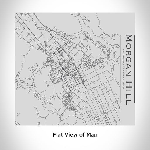 Rendered View of Morgan Hill California Map Engraving on 17oz Stainless Steel Insulated Tumbler