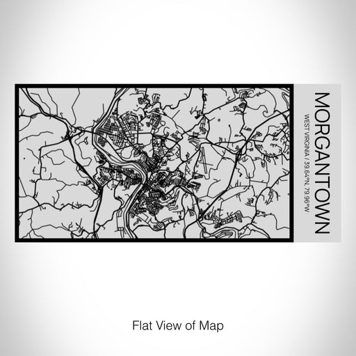 Rendered View of Morgantown West Virginia Map on 17oz Stainless Steel Insulated Cola Bottle in Stainless