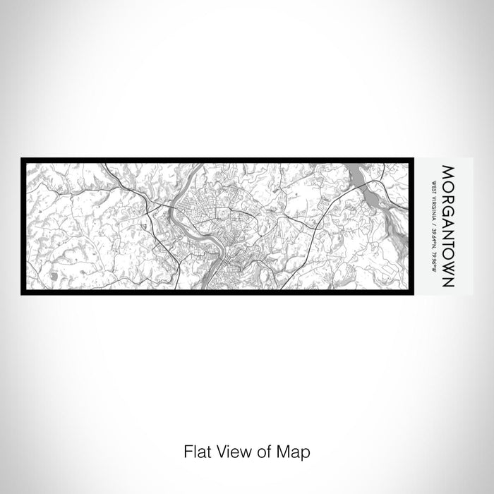 Rendered View of Morgantown West Virginia Map on 10oz Stainless Steel Insulated Cup in Classic with Sliding Lid