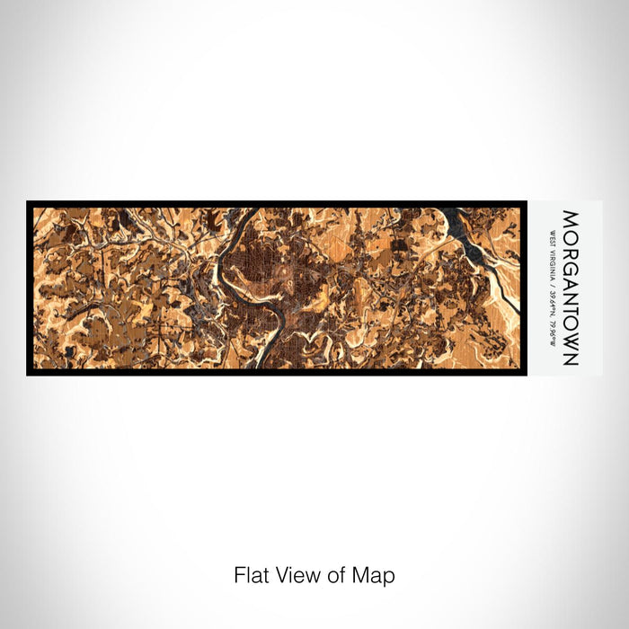 Rendered View of Morgantown West Virginia Map on 10oz Stainless Steel Insulated Cup in Ember with Sliding Lid