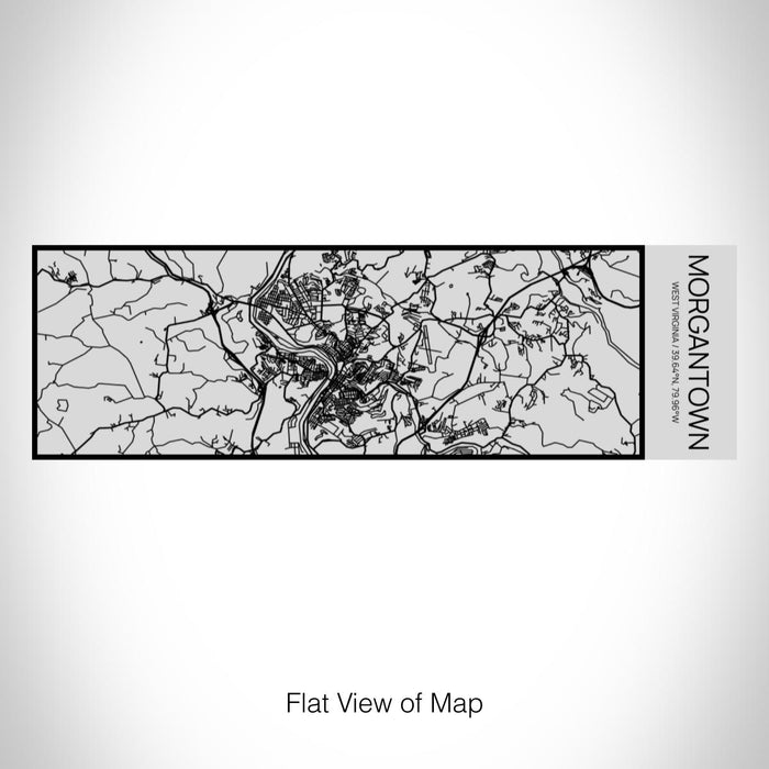 Rendered View of Morgantown West Virginia Map on 10oz Stainless Steel Insulated Cup with Sipping Lid
