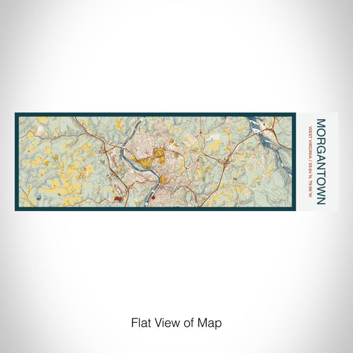 Rendered View of Morgantown West Virginia Map on 10oz Stainless Steel Insulated Cup in Woodblock with Sliding Lid