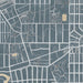 Morningside Edina Map Print in Afternoon Style Zoomed In Close Up Showing Details