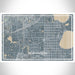 Morningside Edina Map Print Landscape Orientation in Afternoon Style With Shaded Background