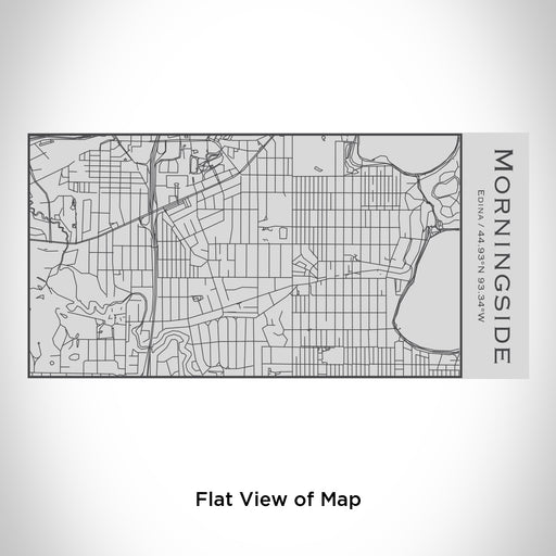 Rendered View of Morningside Edina Map Engraving on 17oz Stainless Steel Insulated Cola Bottle