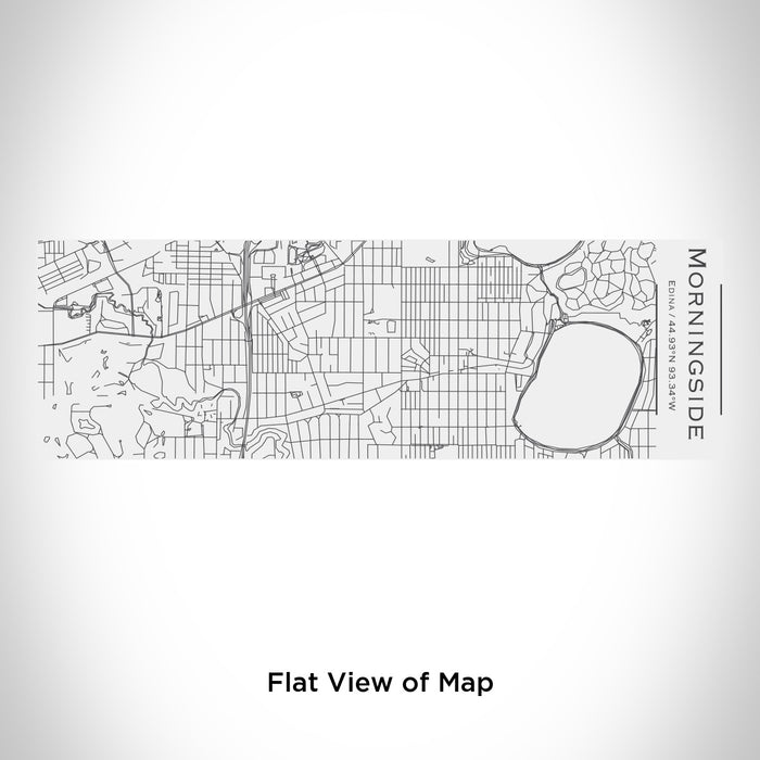 Rendered View of Morningside Edina Map Engraving on 10oz Stainless Steel Insulated Cup with Sliding Lid in White