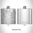 Rendered View of Morningside Edina Map Engraving on 6oz Stainless Steel Flask