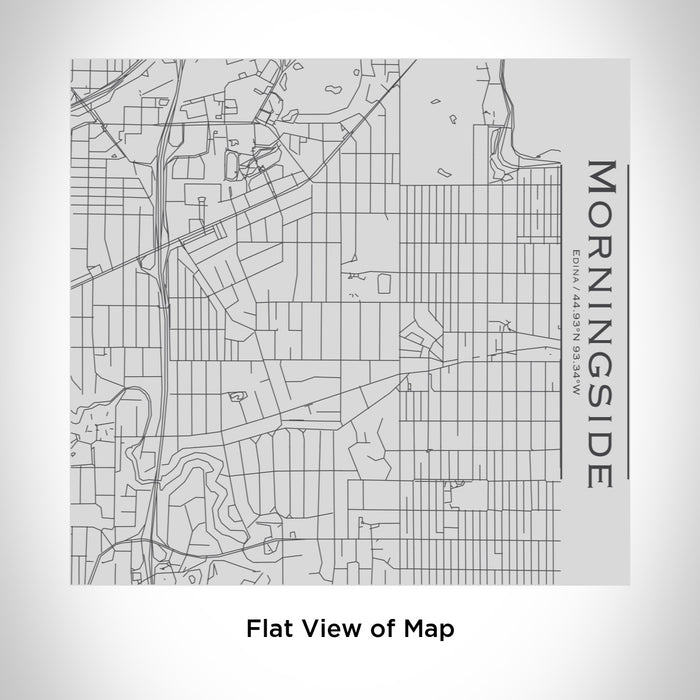 Rendered View of Morningside Edina Map Engraving on 17oz Stainless Steel Insulated Tumbler