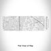 Rendered View of Morningside Fort Worth Map Engraving on 10oz Stainless Steel Insulated Cup with Sliding Lid in White