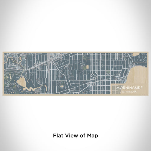 Flat View of Map Custom Morningside Minnesota Map Enamel Mug in Afternoon