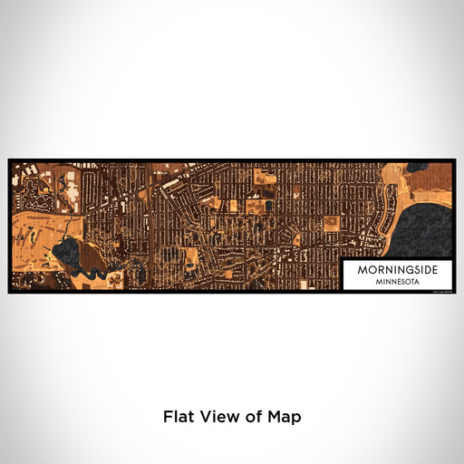 Flat View of Map Custom Morningside Minnesota Map Enamel Mug in Ember