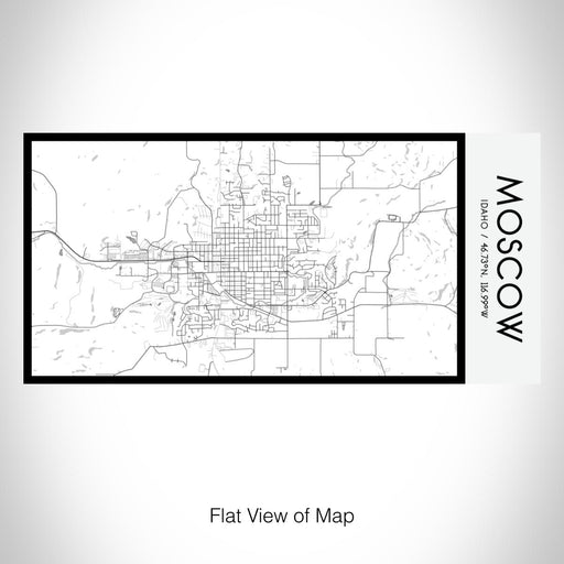 Rendered View of Moscow Idaho Map on 17oz Stainless Steel Insulated Bottle with printed classic style map