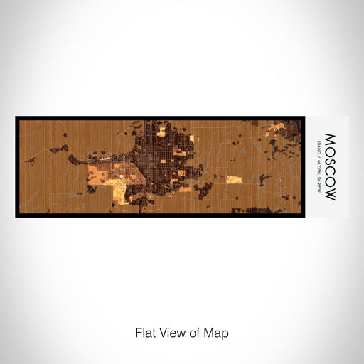 Rendered View of Moscow Idaho Map on 10oz Stainless Steel Insulated Cup in Ember with Sliding Lid