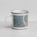 Left View Custom Moses Lake Washington Map Enamel Mug in Afternoon