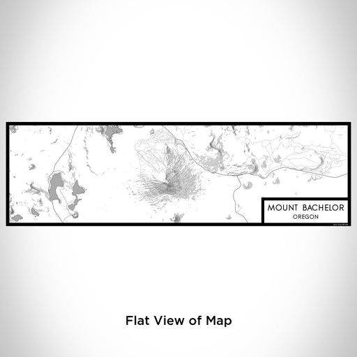 Flat View of Map Custom Mount Bachelor Oregon Map Enamel Mug in Classic