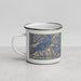 Left View Custom Mount Eolus Colorado Map Enamel Mug in Afternoon