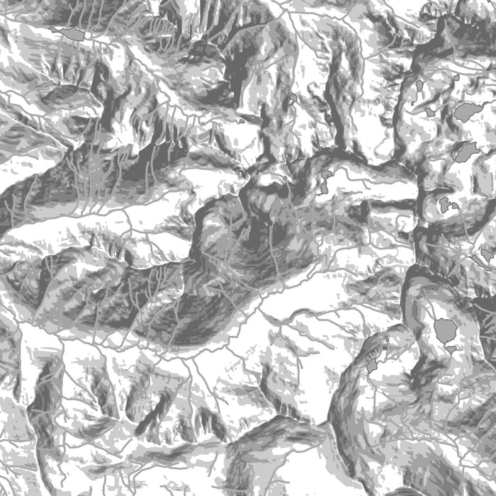 Mount Eolus Colorado Map Print in Classic Style Zoomed In Close Up Showing Details
