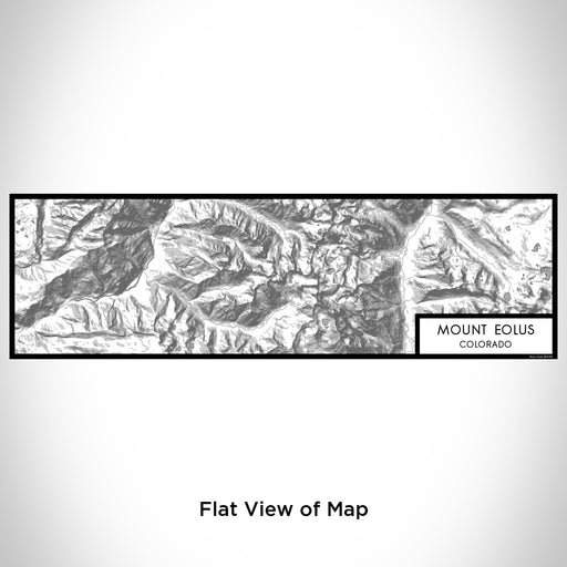 Flat View of Map Custom Mount Eolus Colorado Map Enamel Mug in Classic