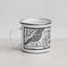 Left View Custom Mount Eolus Colorado Map Enamel Mug in Classic