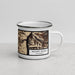 Right View Custom Mount Eolus Colorado Map Enamel Mug in Ember