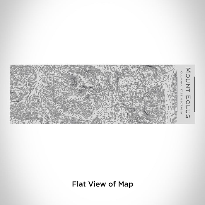 Rendered View of Mount Eolus Colorado Map Engraving on 10oz Stainless Steel Insulated Cup with Sipping Lid