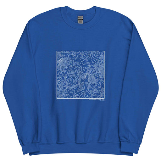 Mount Marcy New York Topographic  Map Unisex Crewneck Sweater with City inscription in Royal Blue