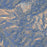 Mount Mystery Washington Map Print in Afternoon Style Zoomed In Close Up Showing Details