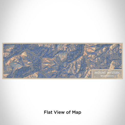 Flat View of Map Custom Mount Mystery Washington Map Enamel Mug in Afternoon
