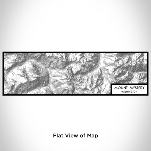 Flat View of Map Custom Mount Mystery Washington Map Enamel Mug in Classic