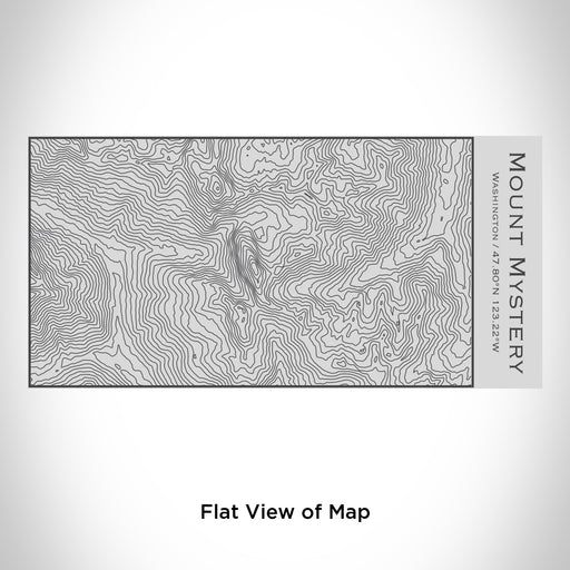 Rendered View of Mount Mystery Washington Map Engraving on 17oz Stainless Steel Insulated Cola Bottle