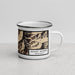 Right View Custom Mount Mystery Washington Map Enamel Mug in Ember