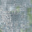 Mount Pleasant Michigan Map Print in Afternoon Style Zoomed In Close Up Showing Details